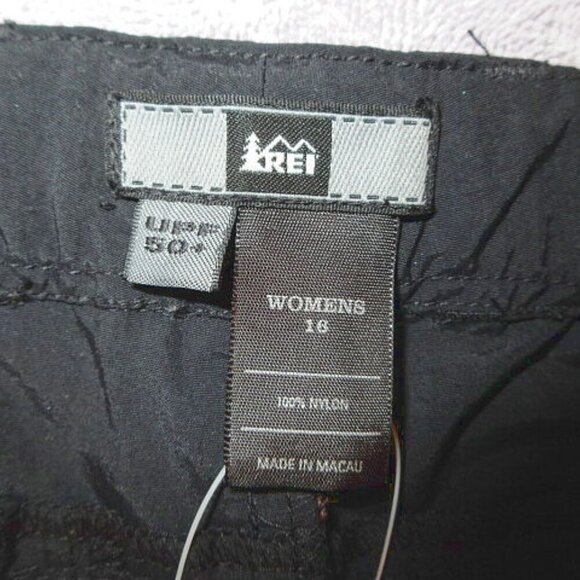 REI Sahara Women's Cargo Shorts Size 16 Stretch UPF Belted Nylon DWR Gorpcore - Picture 5 of 9